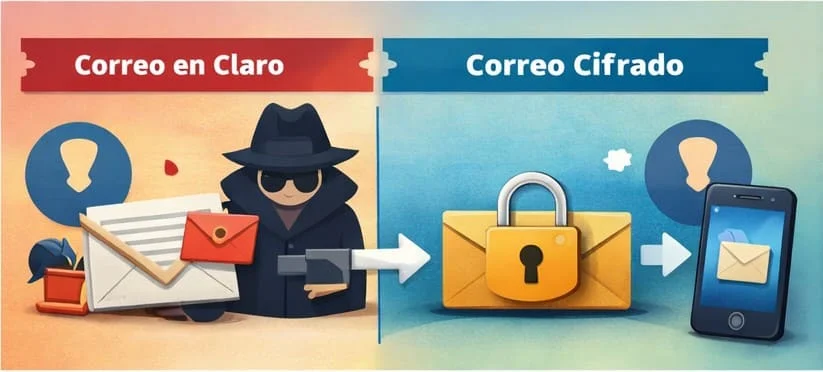 Mensaje en claro y cifrado