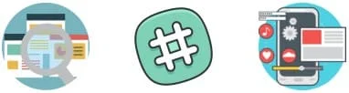 Buscadores, hashtag y teléfono inteligente