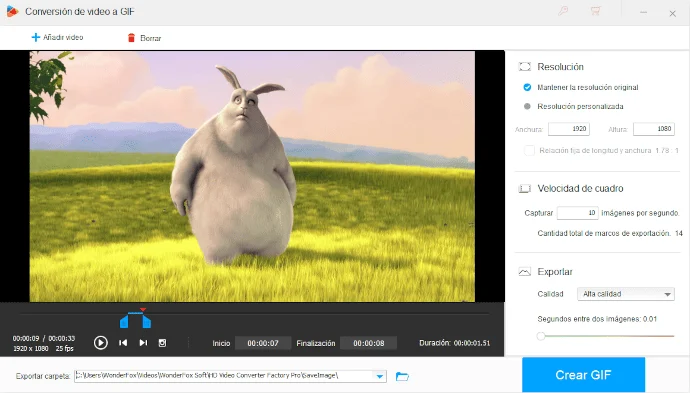 Interfaz de HD Video Converter Factory Pro en Windows