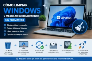 Cómo limpiar Windows y acelerar tu PC sin formatear